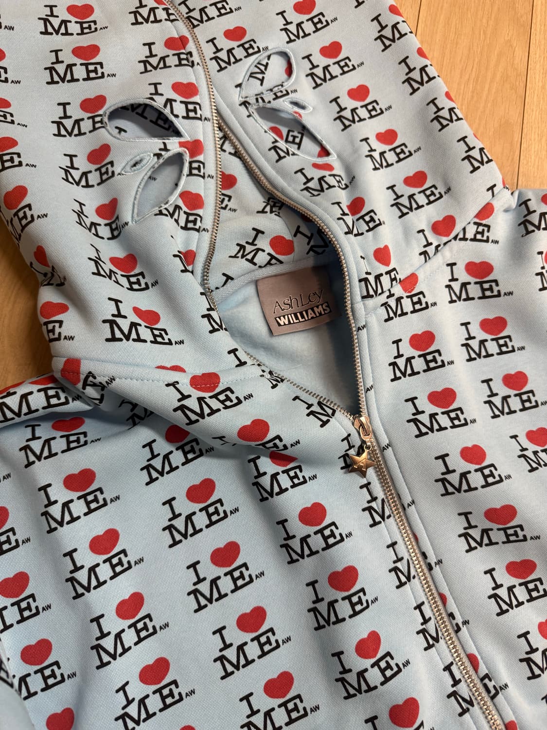 애슐리 윌리엄스 후드집업 블루 상품이미지3