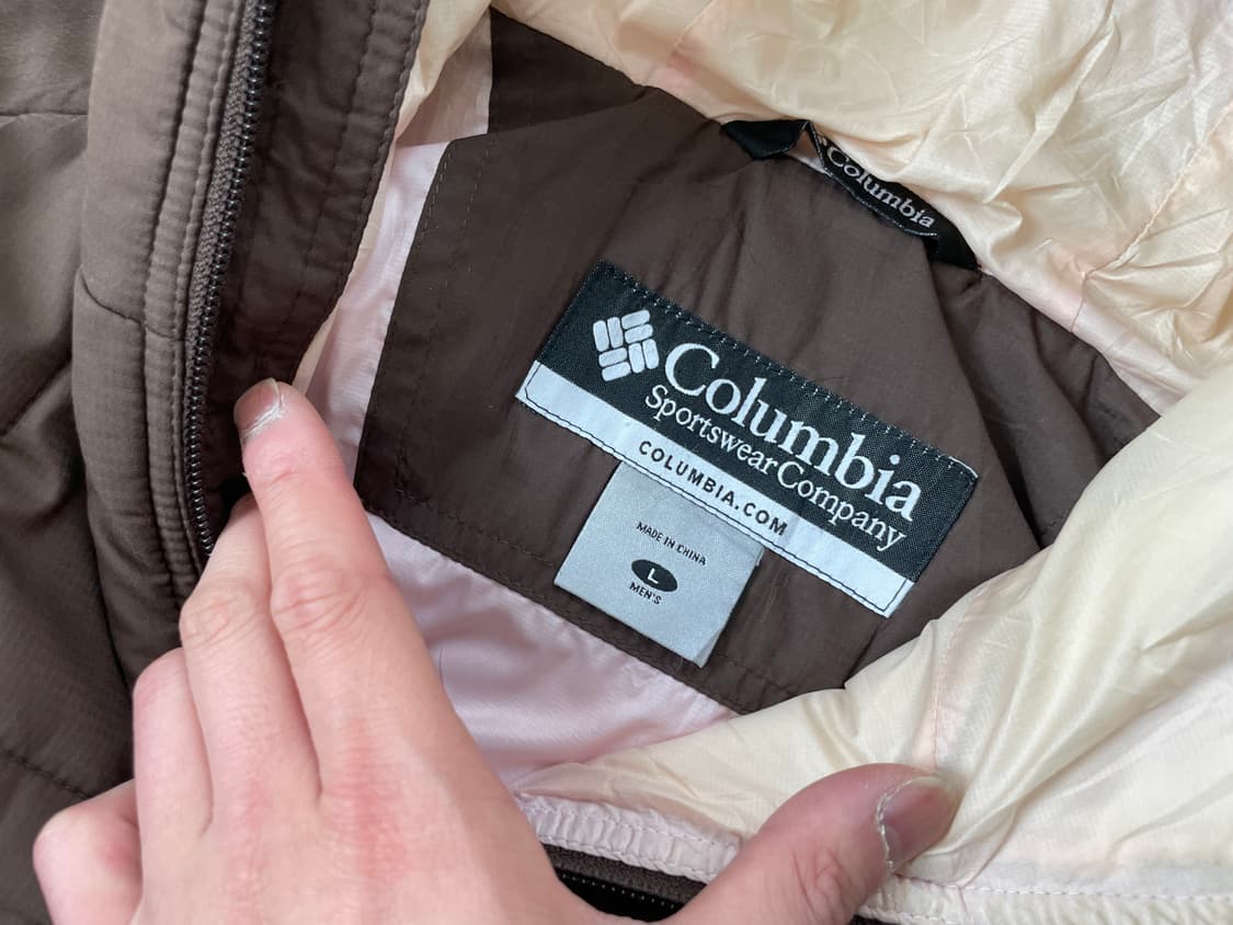 컬럼비아 브라운 경량 패딩  J03716 상품이미지5