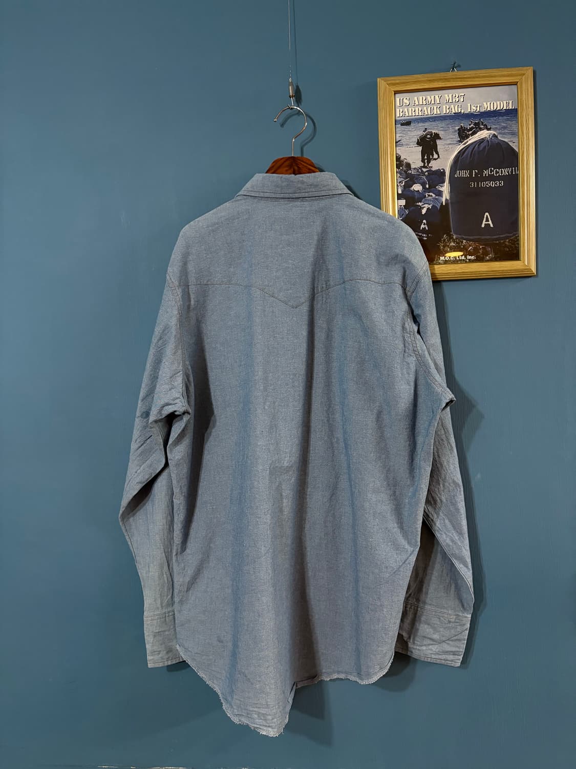 00‘s Wrangler Denim Western Shirt. 상품이미지7