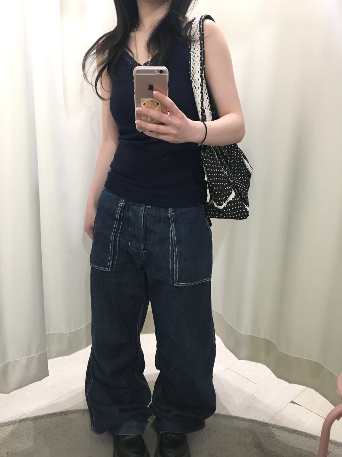 Vintage Stitch Wide Denim Pants 상품이미지4