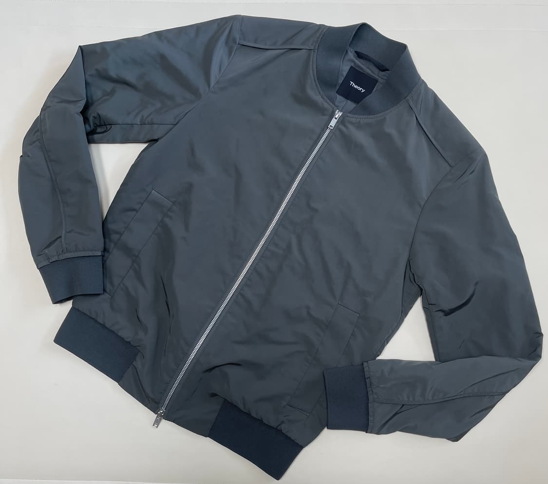 띠어리 봄버 자켓 회색 상품이미지1