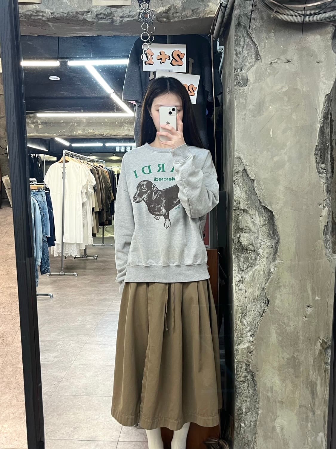 마르디 메르크디 맨투맨 그레이 M #csz4039 상품이미지2