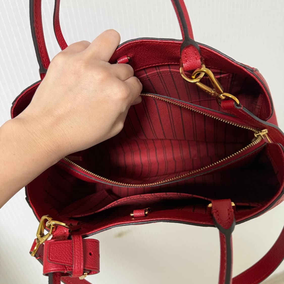 루이비통 몽테뉴 알프렝뜨 mm 레드 상품이미지9