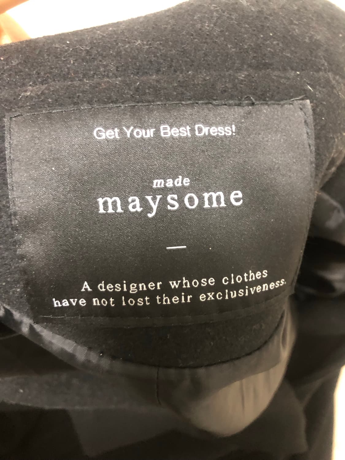 메이썸 검정색,카멜색 코트 free 사이즈 상품이미지2