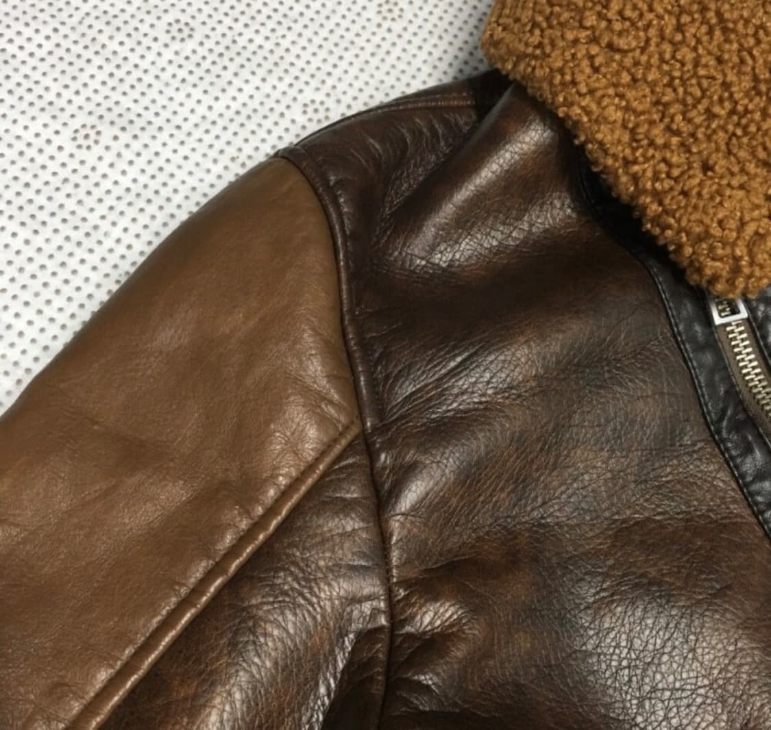 자라 비건 레더 무스탕 자켓AA06 상품이미지2