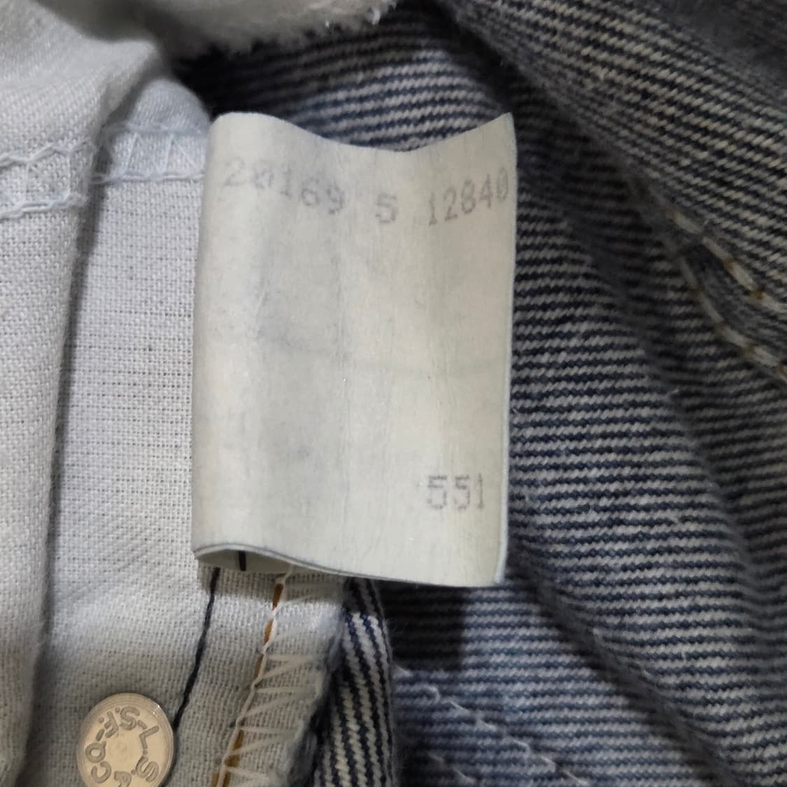 80s 리바이스 551 오렌지탭 중청 데님팬츠 34/36  상품이미지6