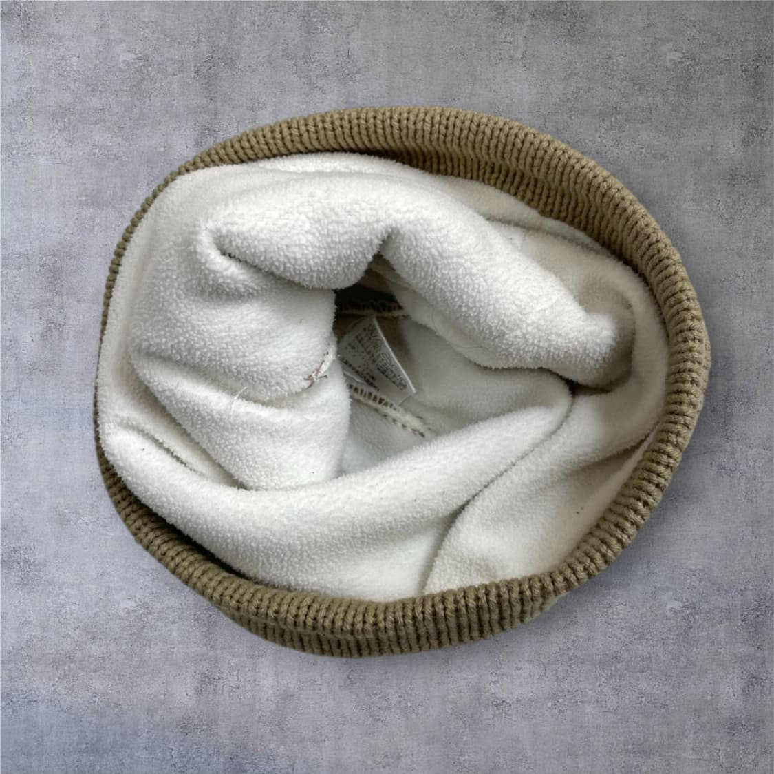 일본 빈티지 베이지 플리스 니트 비니 ONE SIZE 상품이미지3