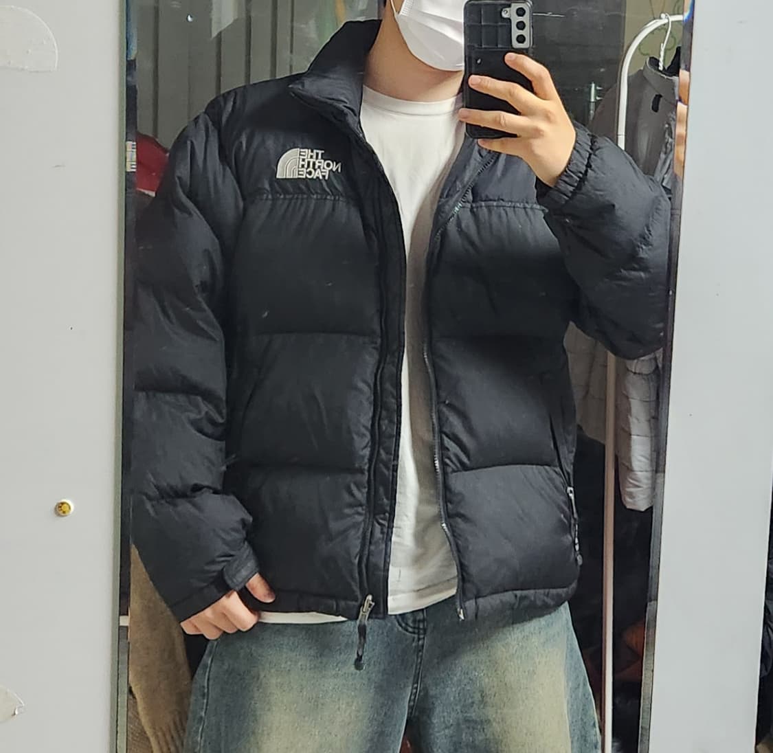 노스페이스 700 눕시 무광 블랙 패딩 자켓 상품이미지2