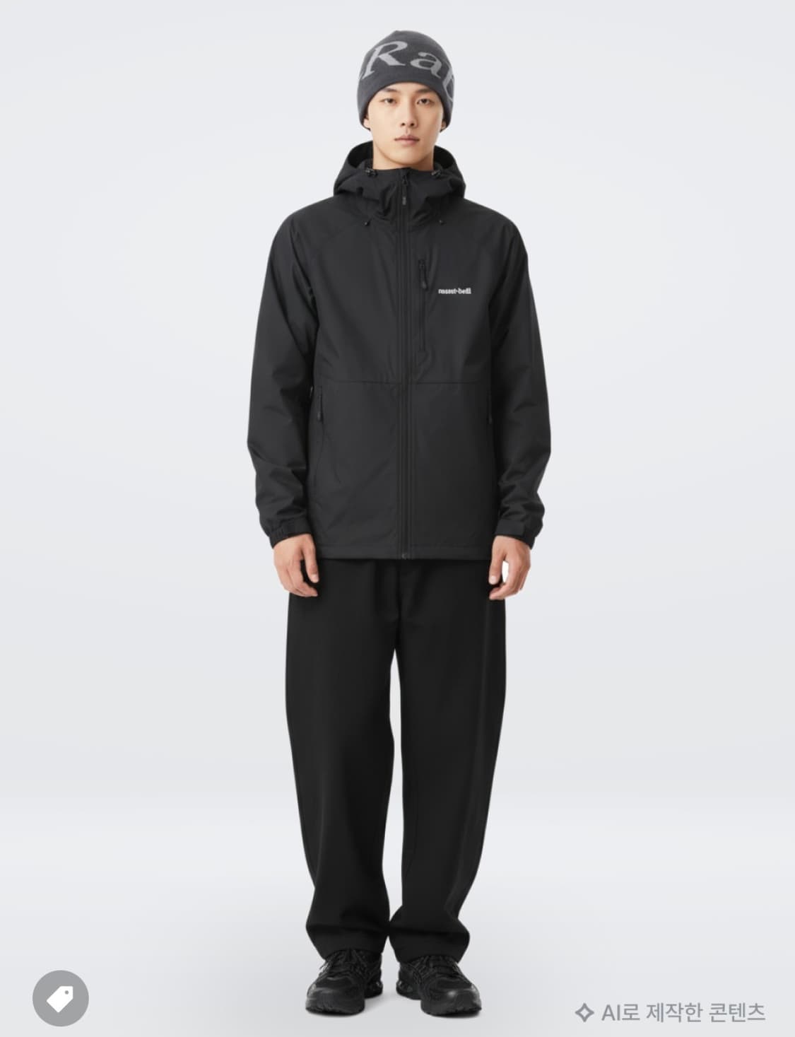 [XXL] 몽벨 윈드 블라스트 후드 자켓 블랙 상품이미지5