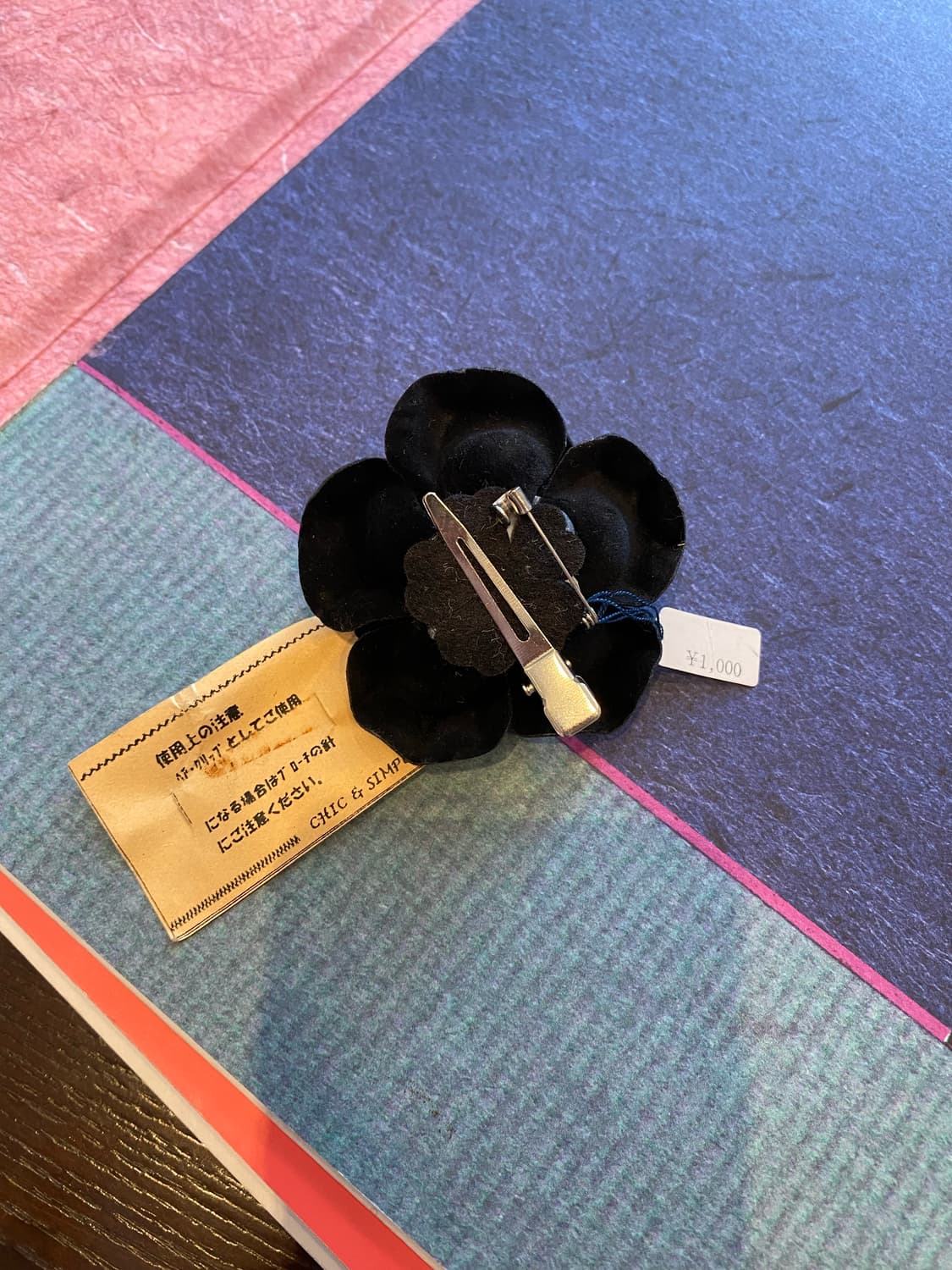 빈티지 블랙 코사지 브로치 상품이미지4