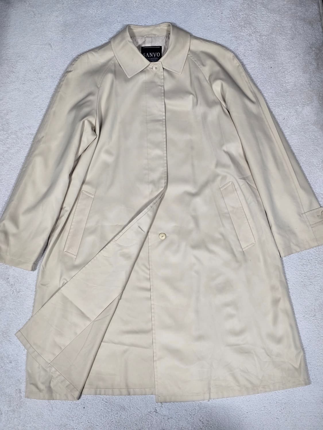 Sanyo 산요 트렌치 롱 코트 11AR 상품이미지4