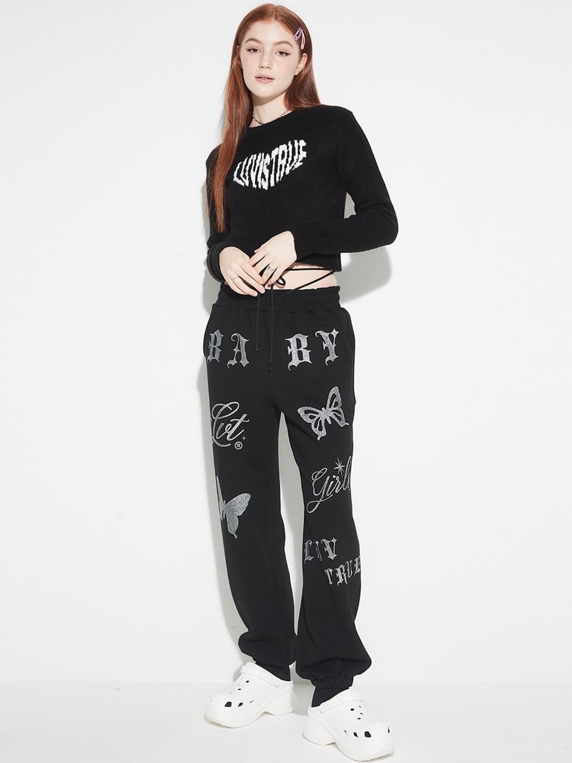 러브이즈트루 ow 글리터 조거 팬츠 상품이미지1