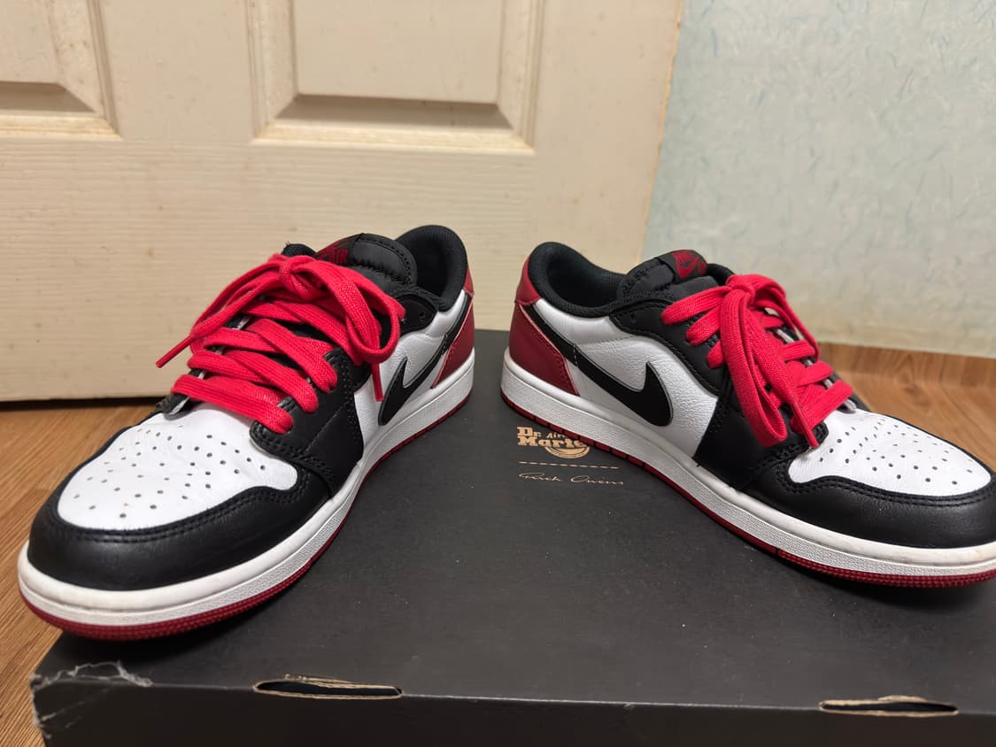 급처)조던1 레트로 로우 OG 블랙토 260 상품이미지2