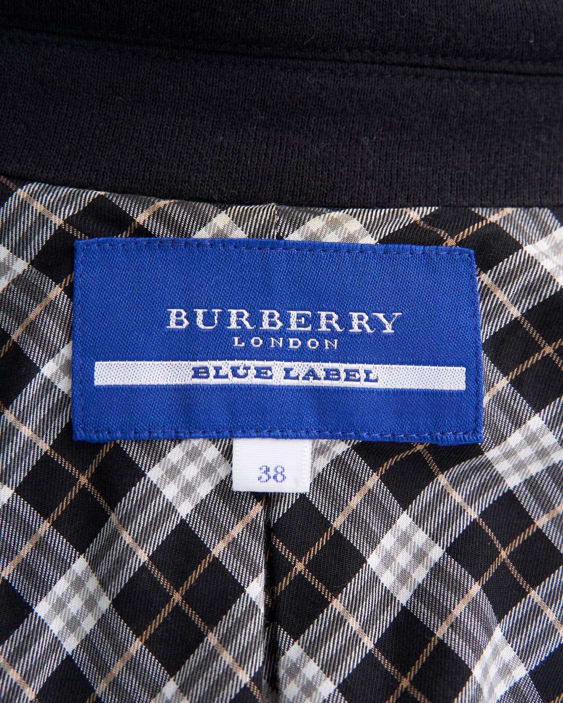 Burberry 블루라벨 블랙 노치카라 로고 버튼 자켓 상품이미지5