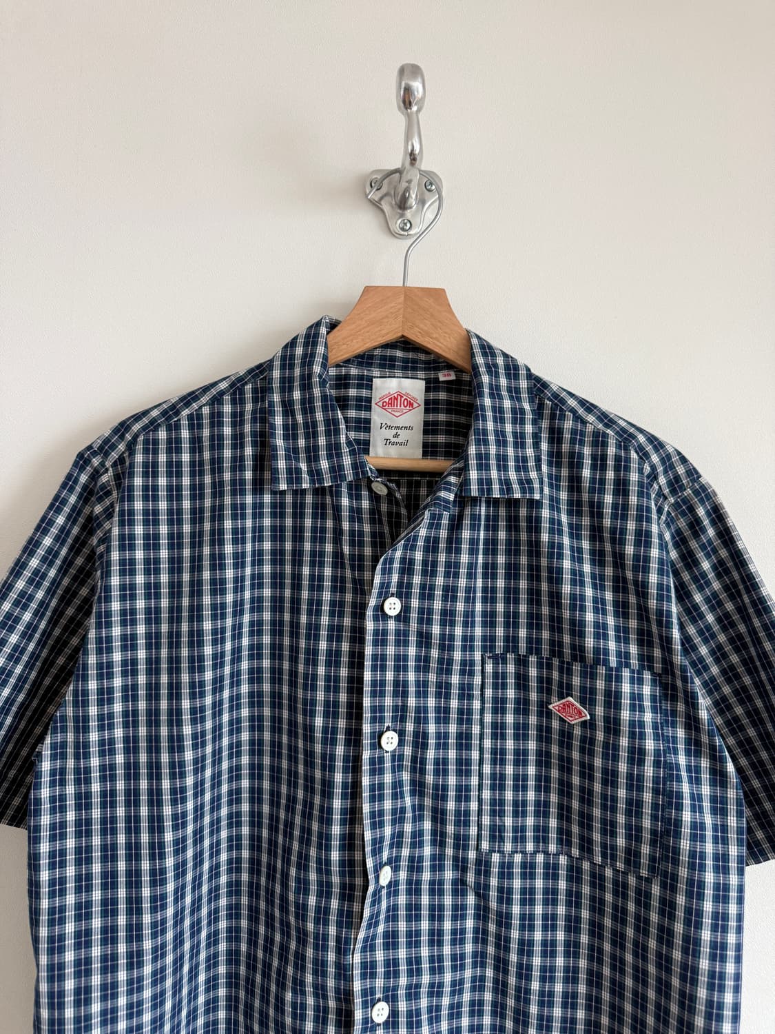 단톤(DANTON) 체크 반팔 셔츠 상품이미지2