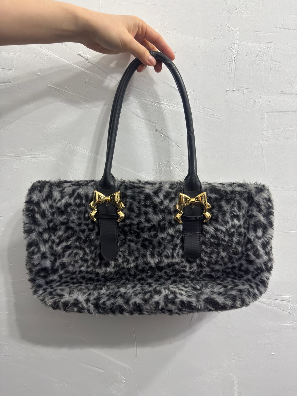 samantha vega leopard tote fur shoulderb 상품이미지2