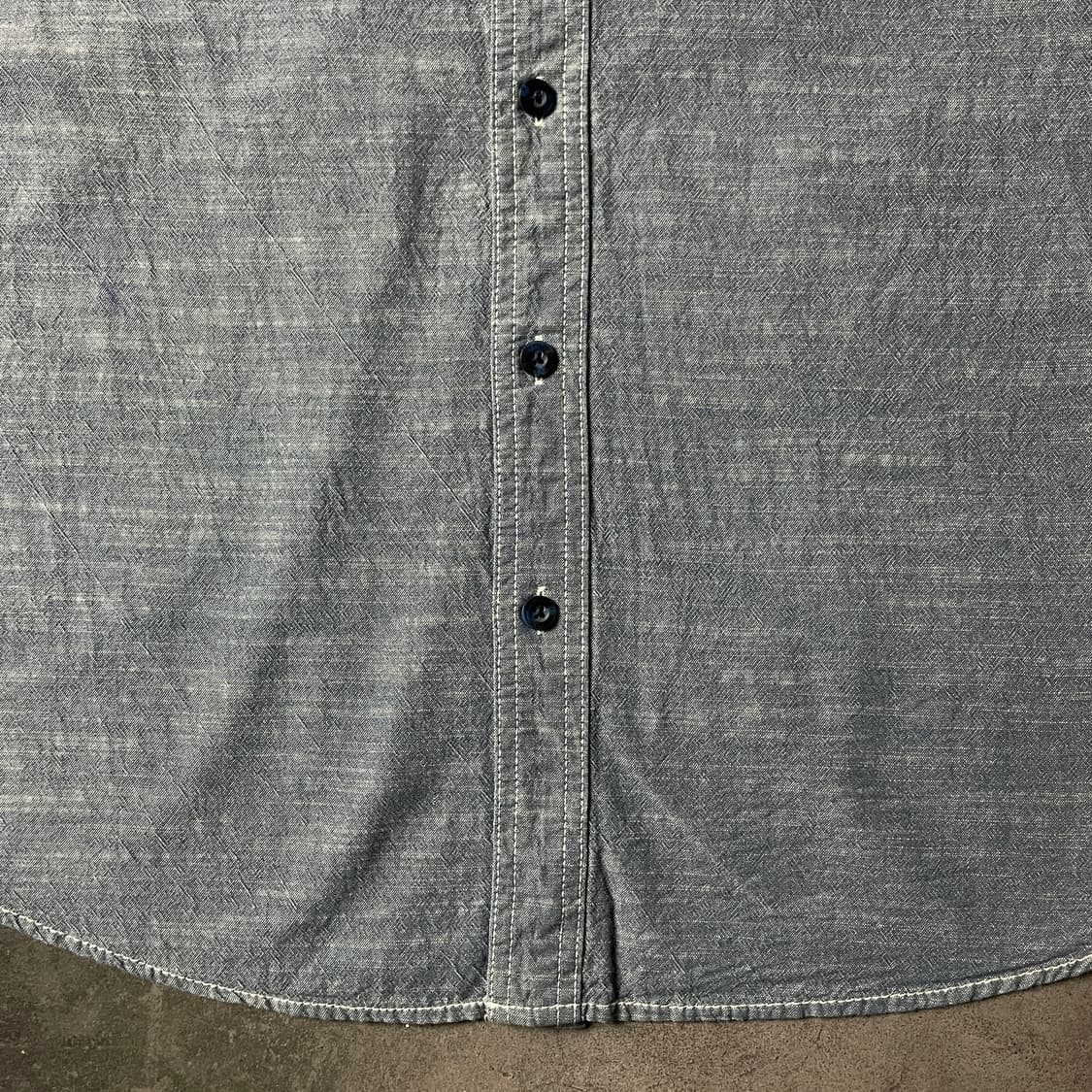 WOOLRICH 울리치 빈티지 코튼 데님 반팔 셔츠 A00767 상품이미지5