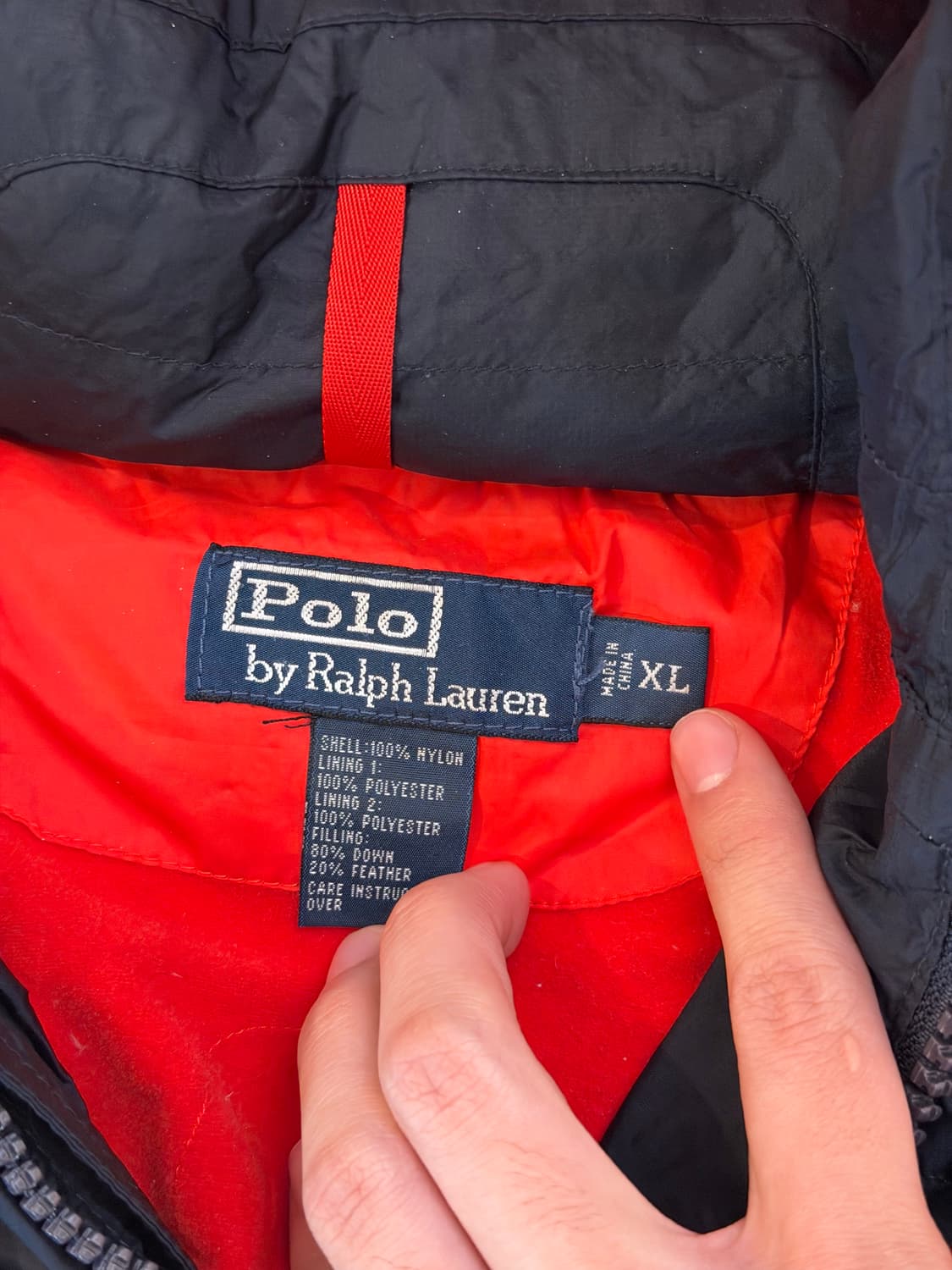 폴로 랄프로렌 빅포니 치프키프 USA 성조기 패딩 네이비 상품이미지7