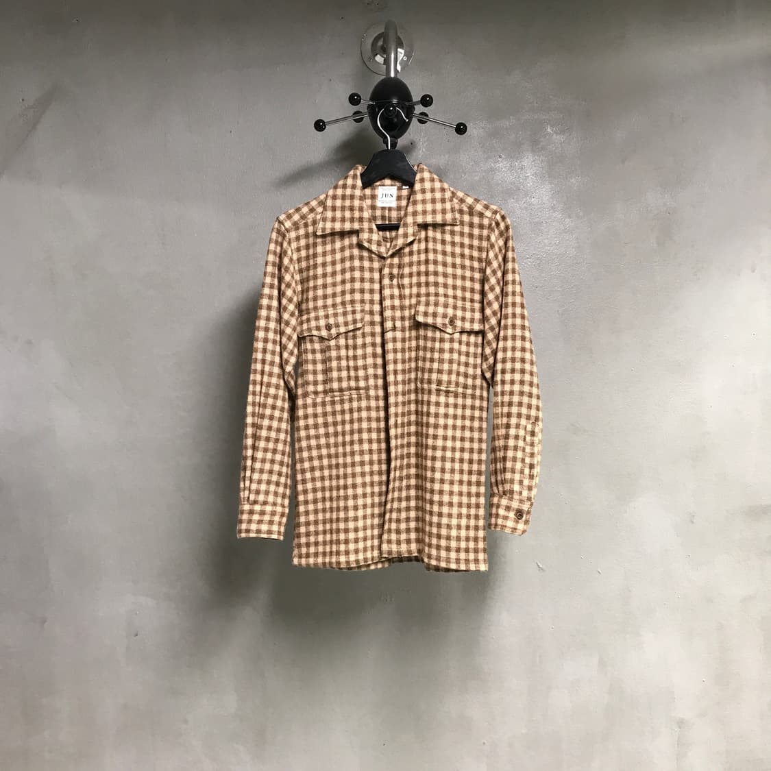 JUN 누빔 체크 셔츠 M 상품이미지1