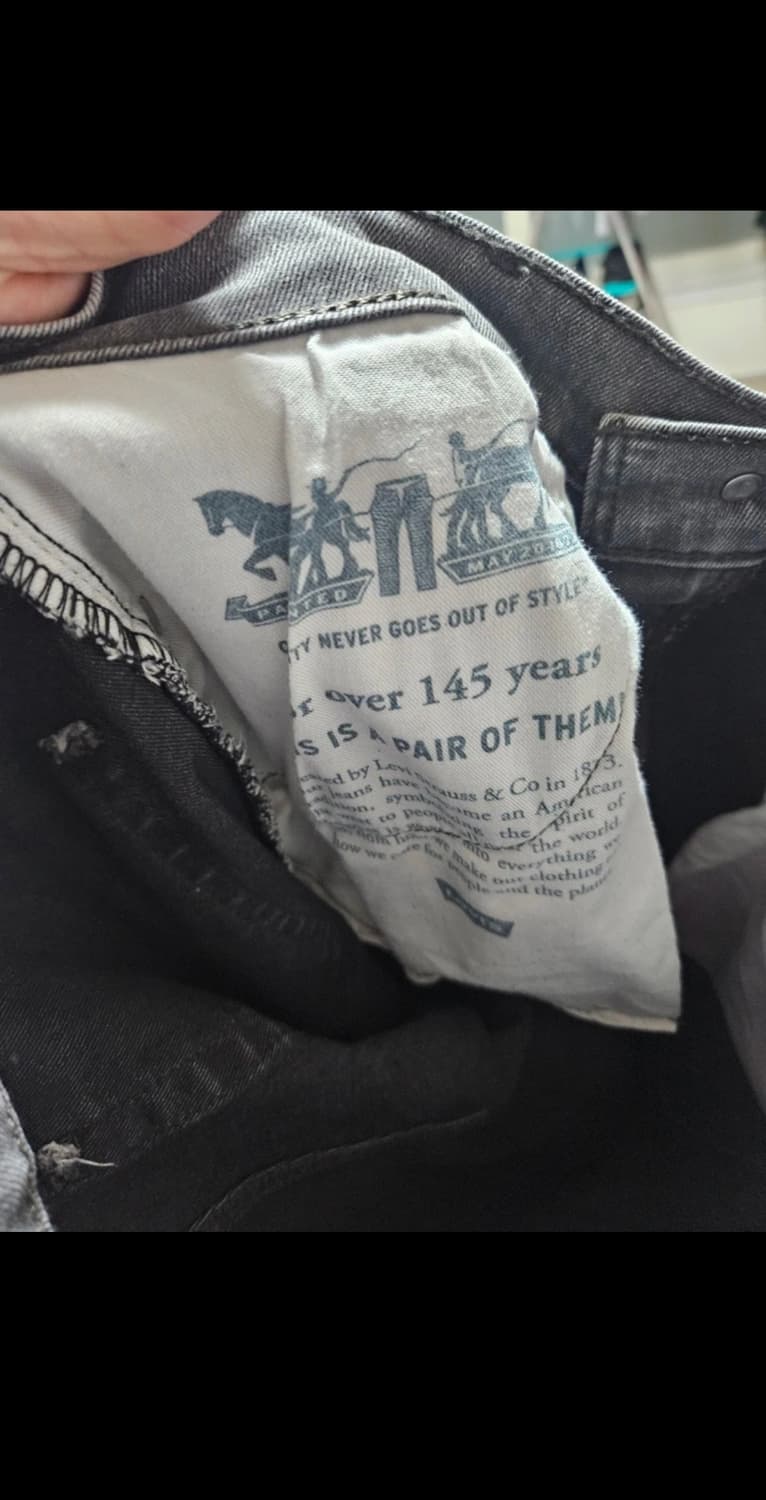 리바이스 541 워싱 블랙진 W30 L32 상품이미지3