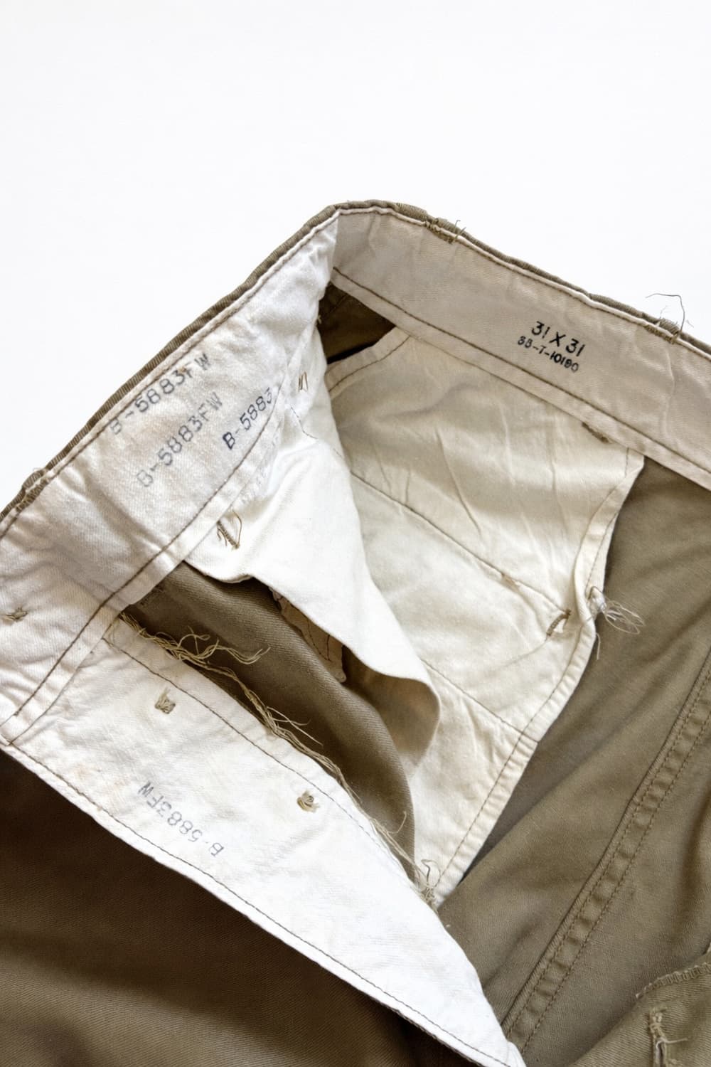 40s 미군 카키 오피서 치노 팬츠 29~30" 상품이미지4