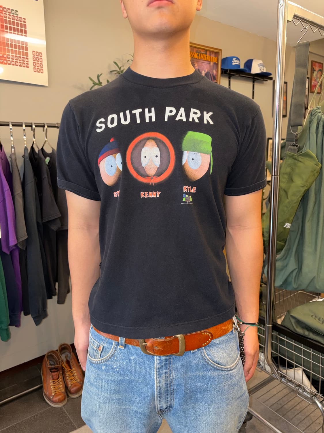 00’s South Park main 4 faces print T 상품이미지4