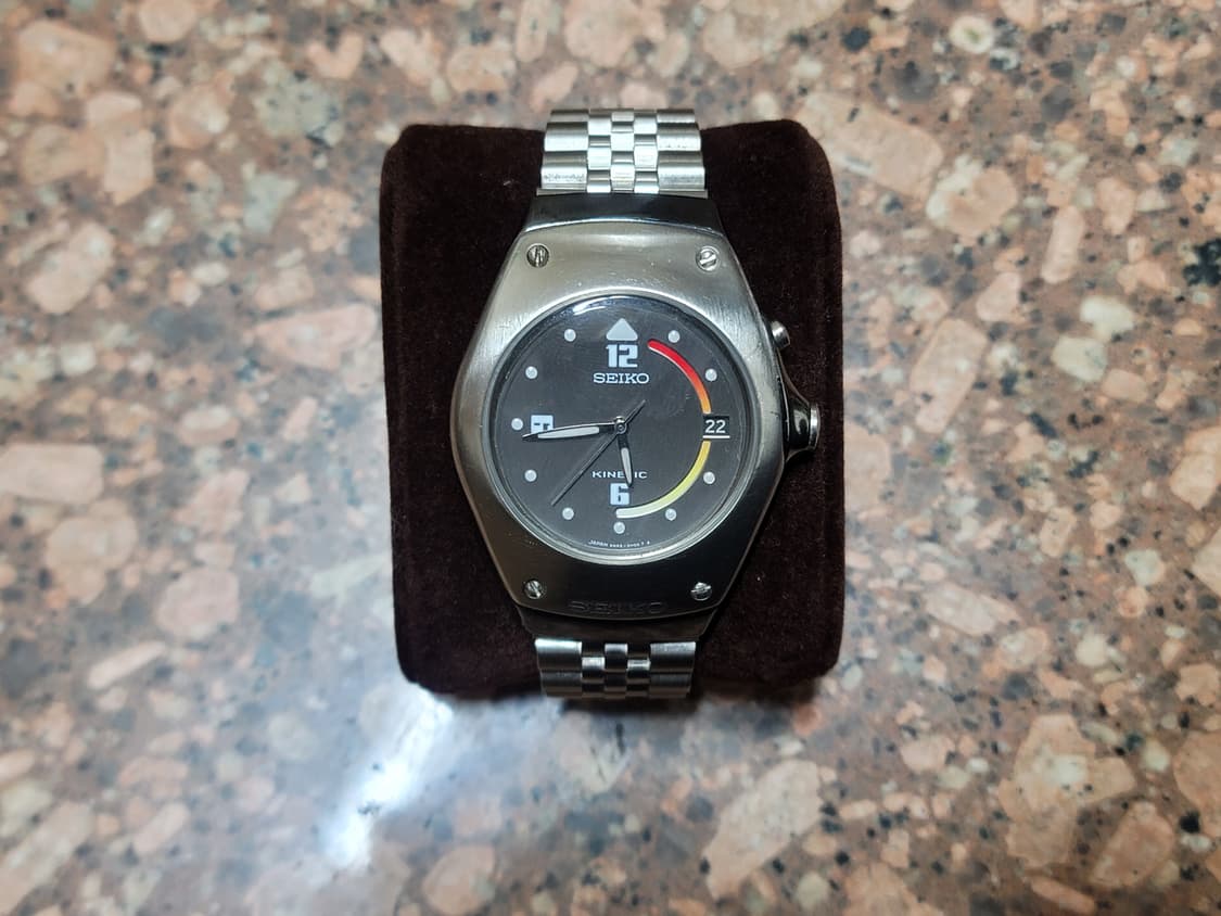 90s 세이코 명품 디자이너 키네틱 빈티지 쿼츠 시계 상품이미지1