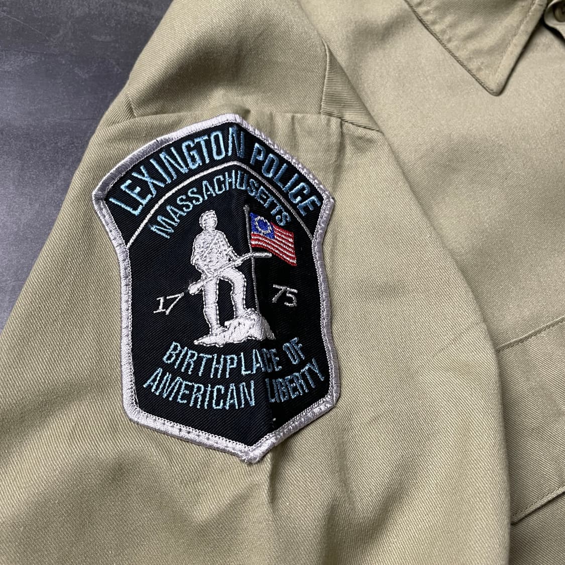 DICKIES 디키즈 빈티지 베이지 코튼 패치 워크 셔츠 A00808 상품이미지7