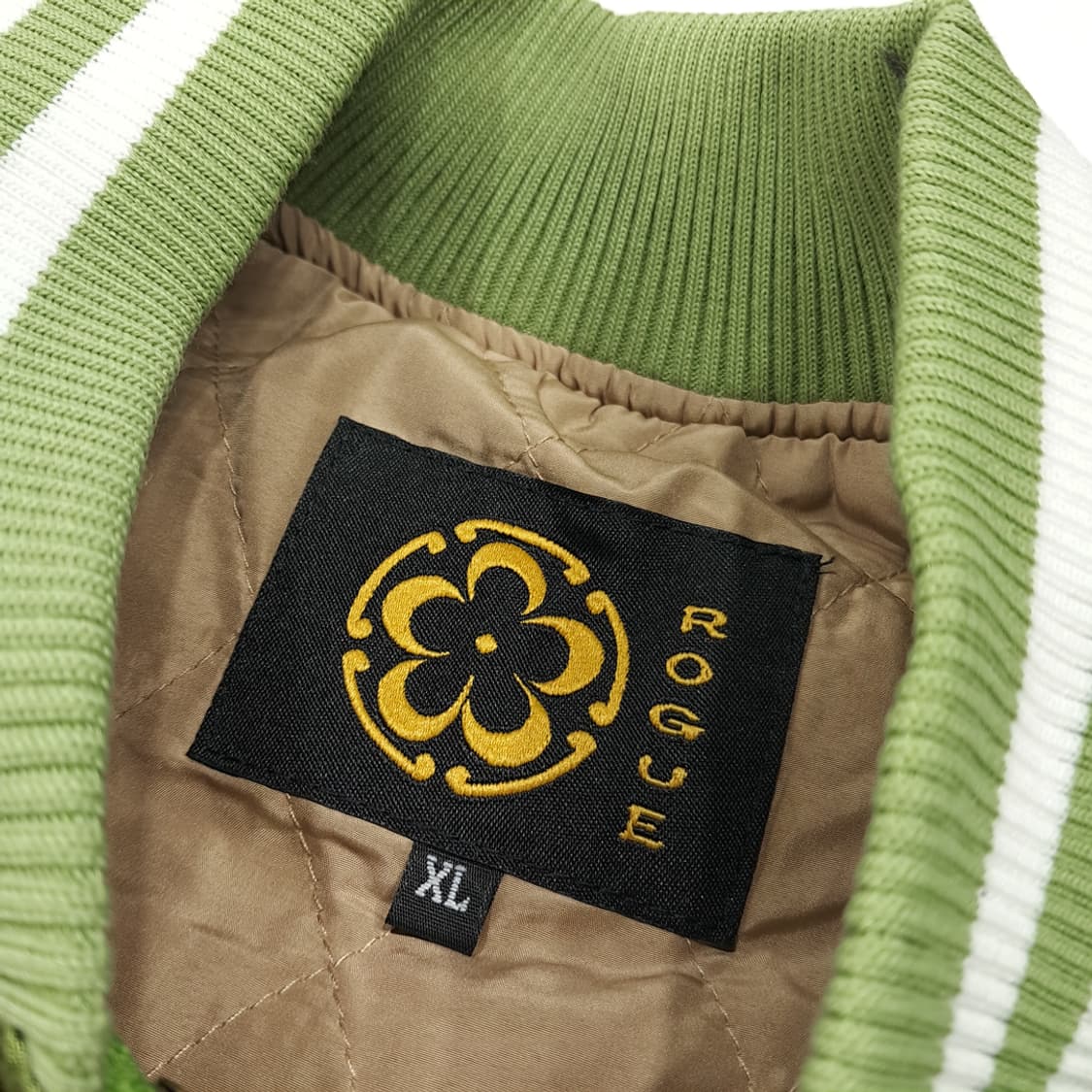 CL932 [새상품] XL ROGUE 00s 새틴 학자수 올리브 스카잔 상품이미지3