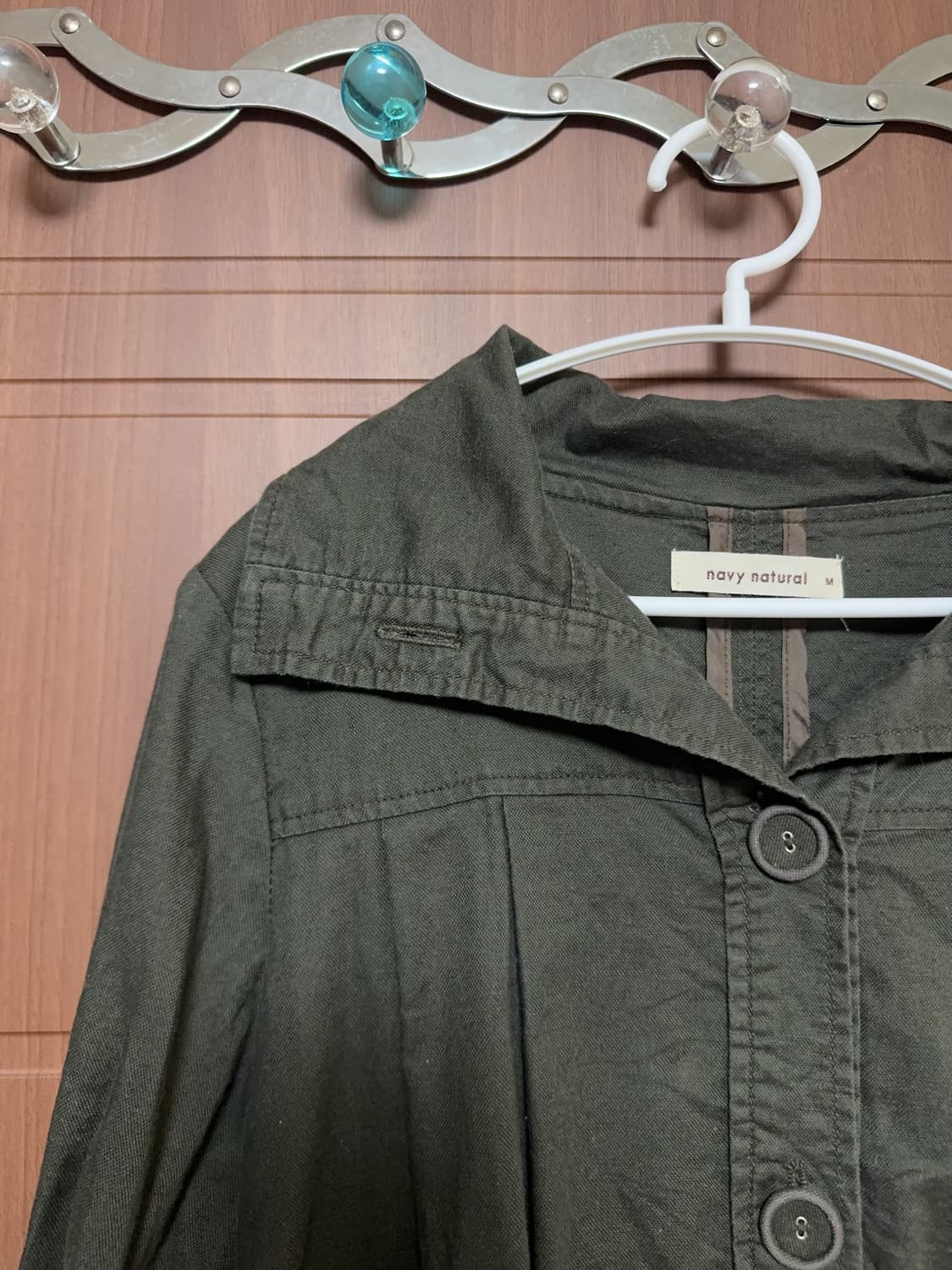 모리걸 하구미 일본 빈티지 navy natural 카키 야상 트렌치 코트 상품이미지2