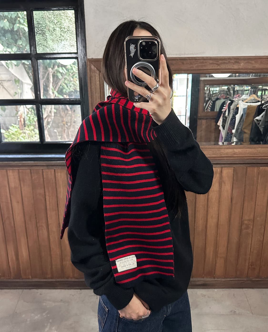 RRL heritage stripe knit muffler 상품이미지1