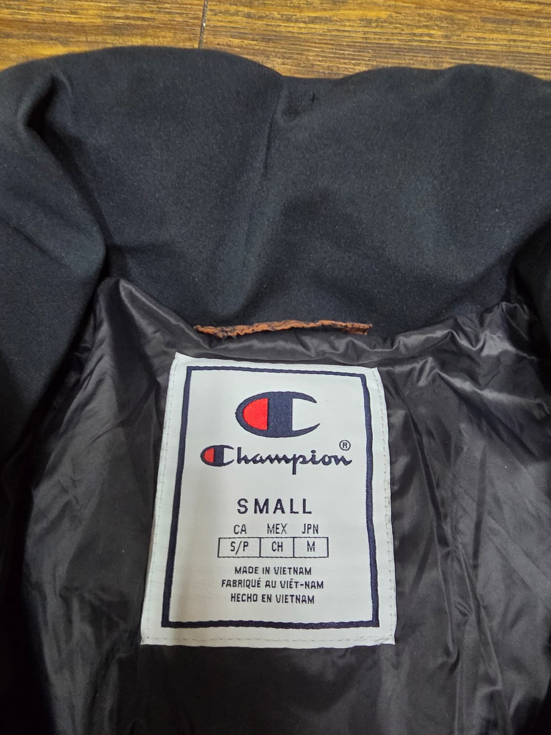 챔피온 오렌지 스몰로고 푸퍼자켓 상품이미지5