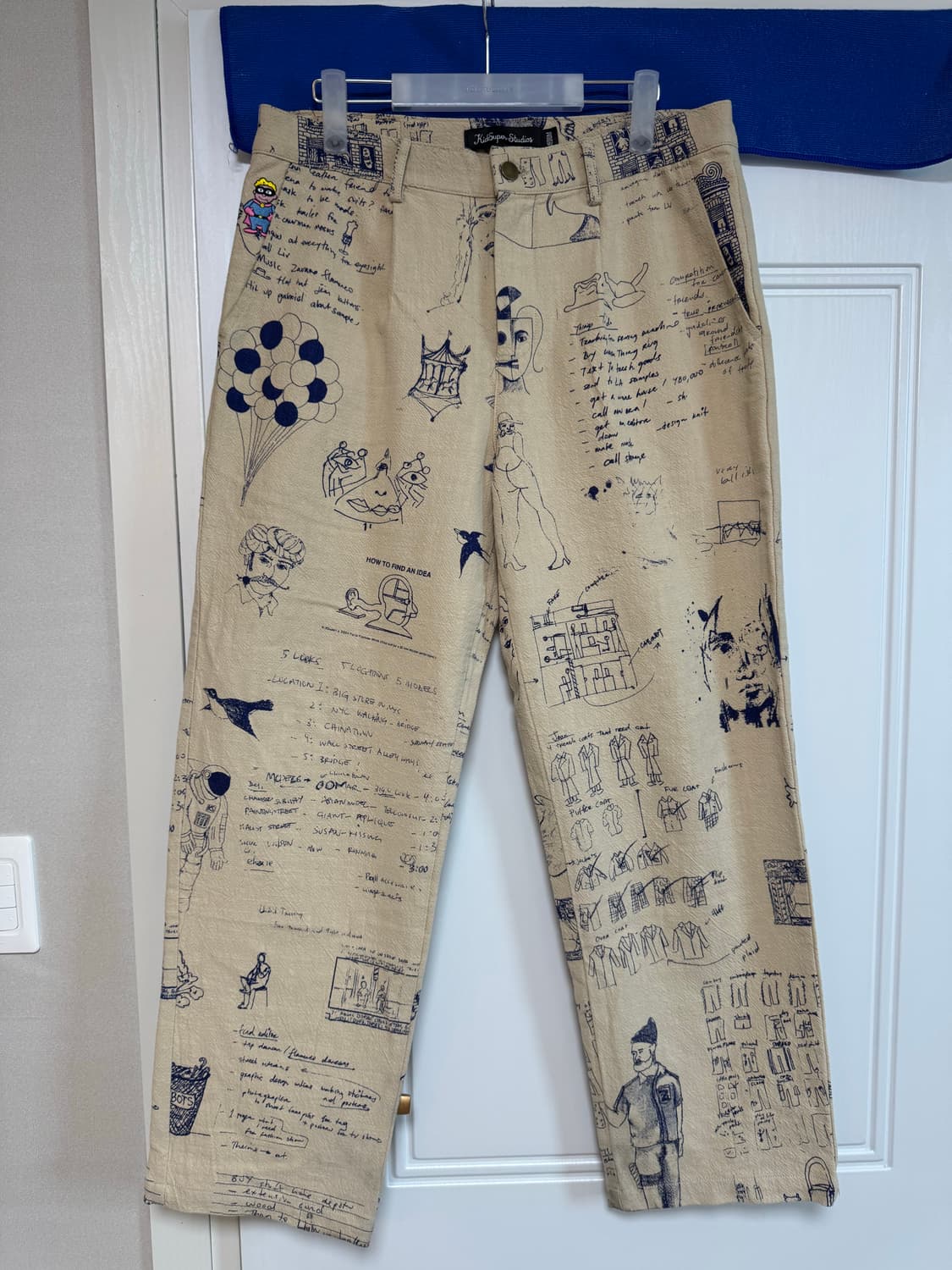 Kidsuper 드로잉 팬츠  상품이미지1