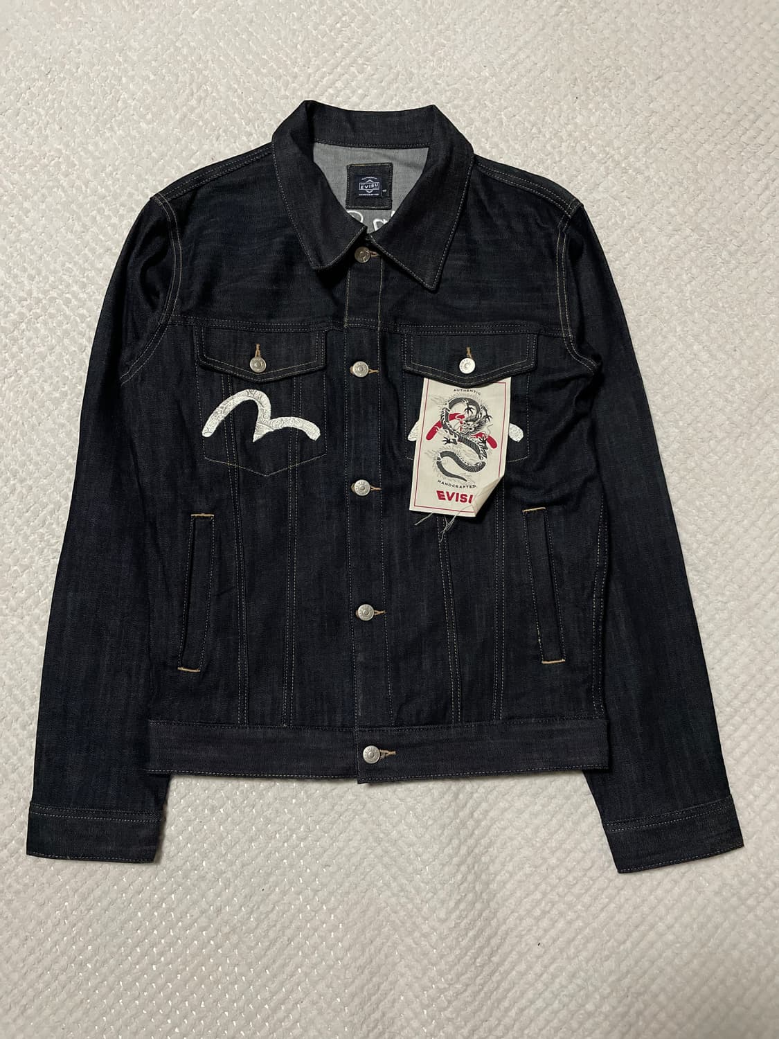 EVISU 에비수 타입3 WAVES IN EASTSEA 자수 데님 자켓 상품이미지1