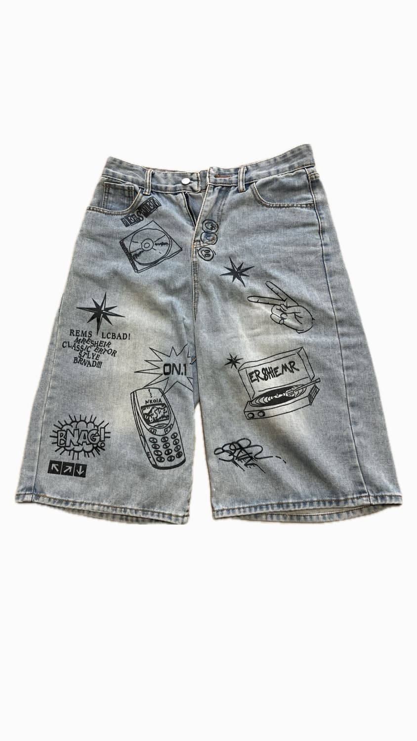 빈티지 7부 바지 상품이미지1