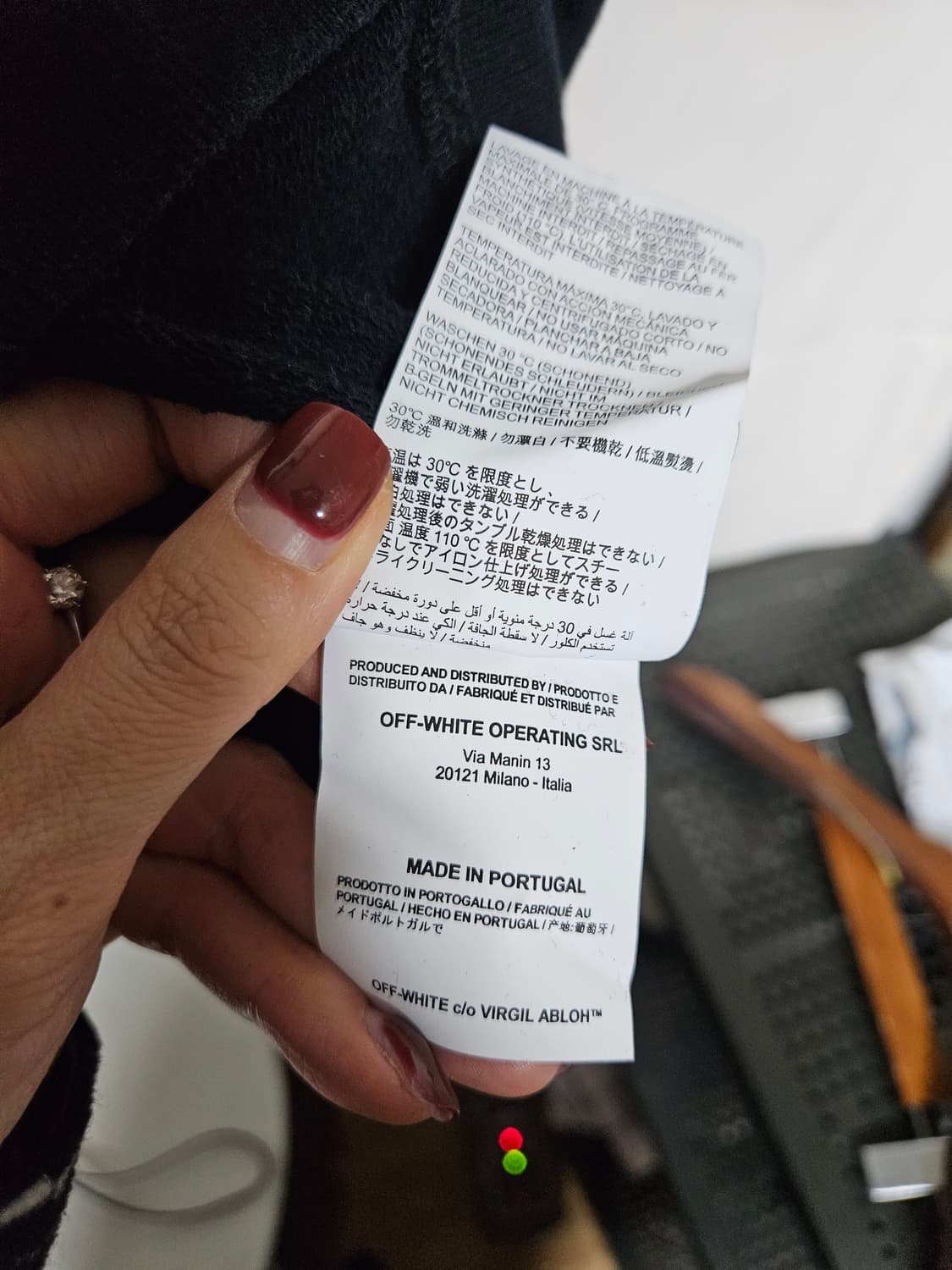 오프화이트 남성후드집업M  상품이미지9