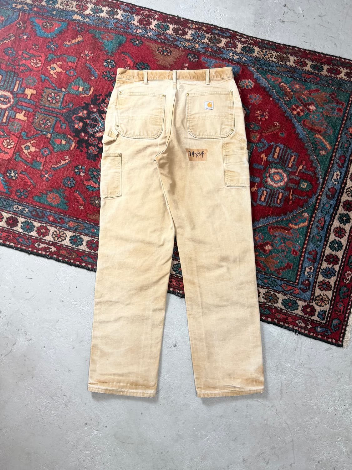 OG USA Made 칼하트 더블니 브라운 칼하트 B01 BRN 썩블니 상품이미지4