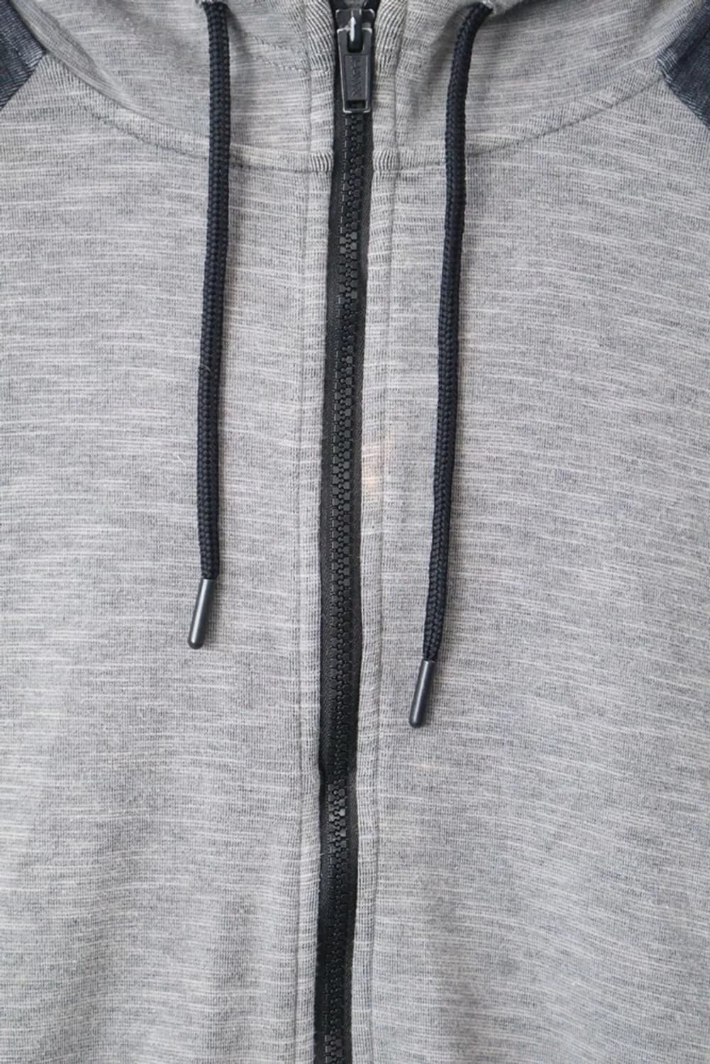 HAWK Raglan Zip Hoodie Gray Black 상품이미지6