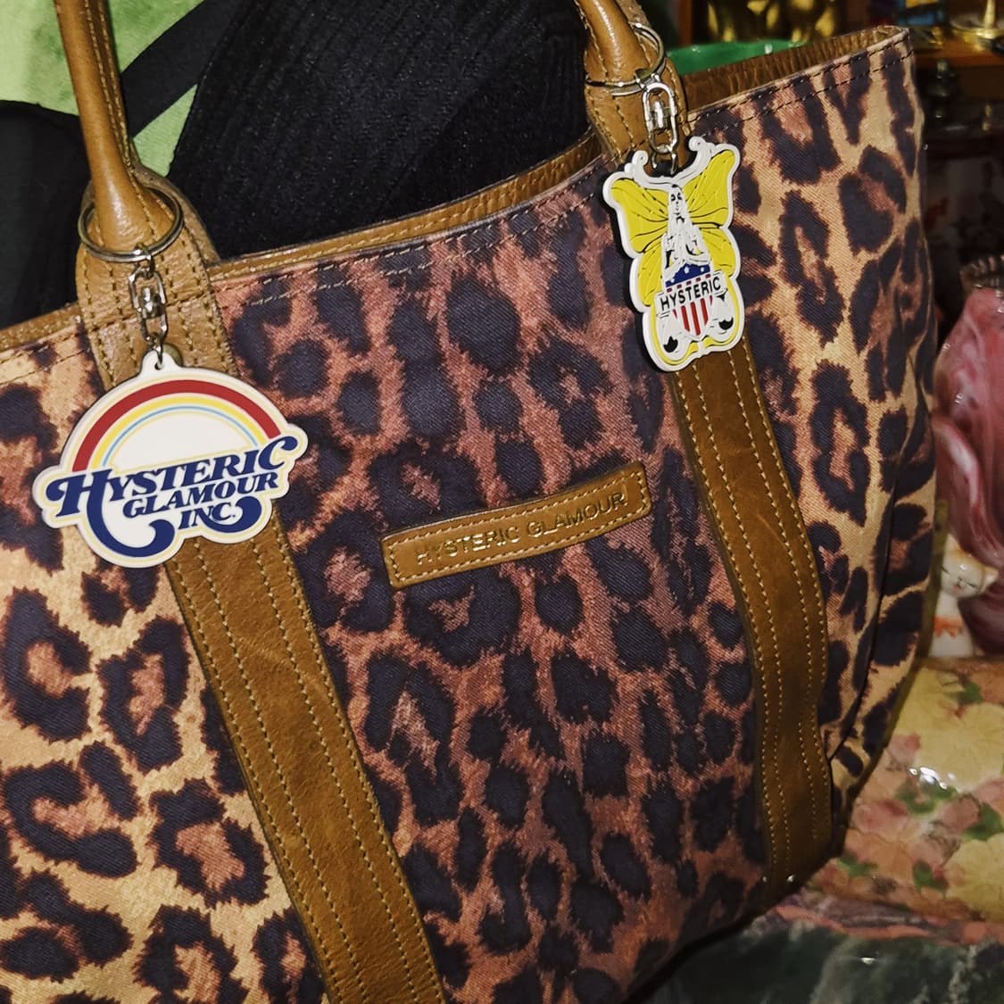 04s 히스테릭글래머 호피 레더 쇼퍼백+키링 세트 상품이미지7