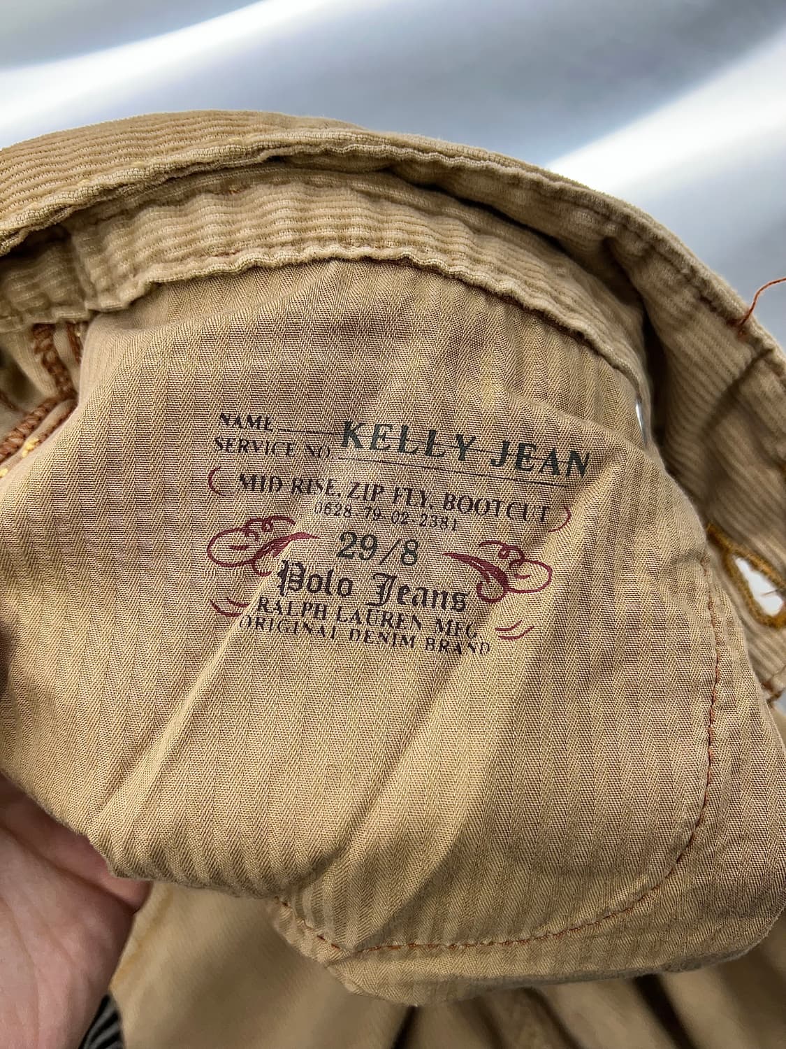 폴로 진스 브라운 코듀로이 부츠컷 팬츠 상품이미지7