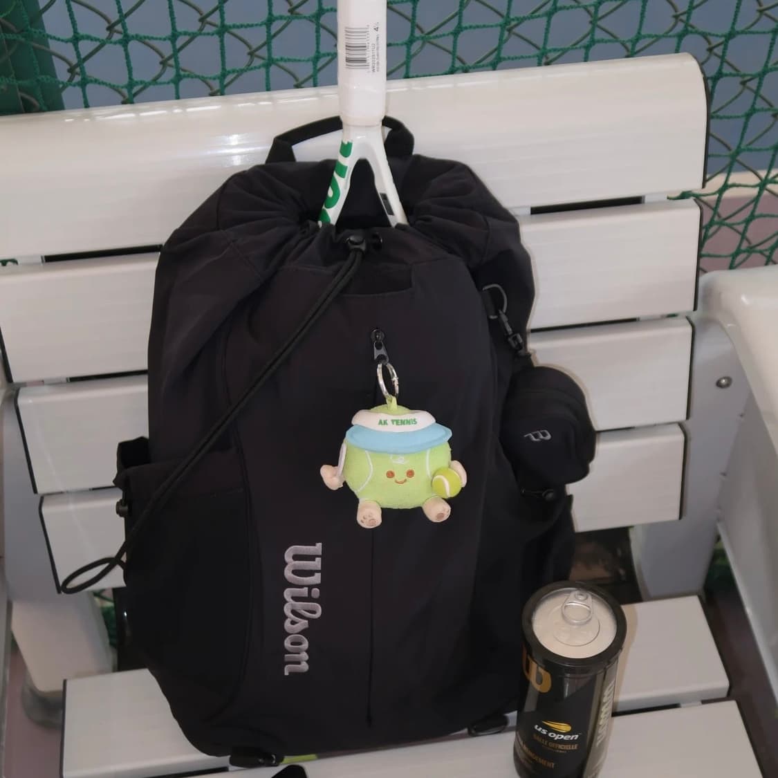 윌슨 wilson 드로으스트링 V2 테니스백팩 블랙 상품이미지2