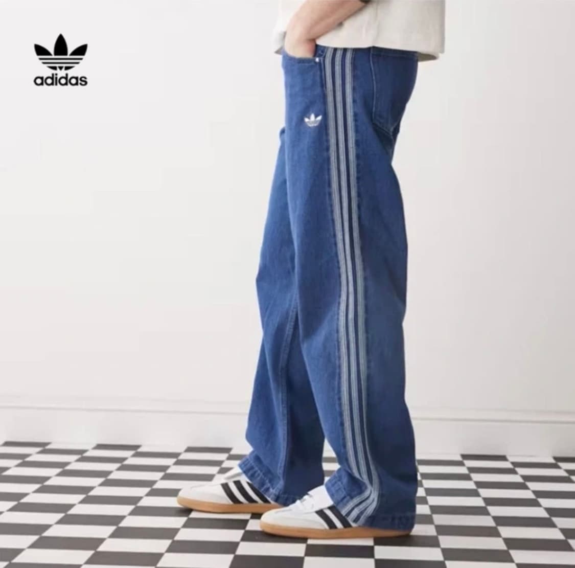 아디다스 아디컬러 데님팬츠 34사이즈 상품이미지1