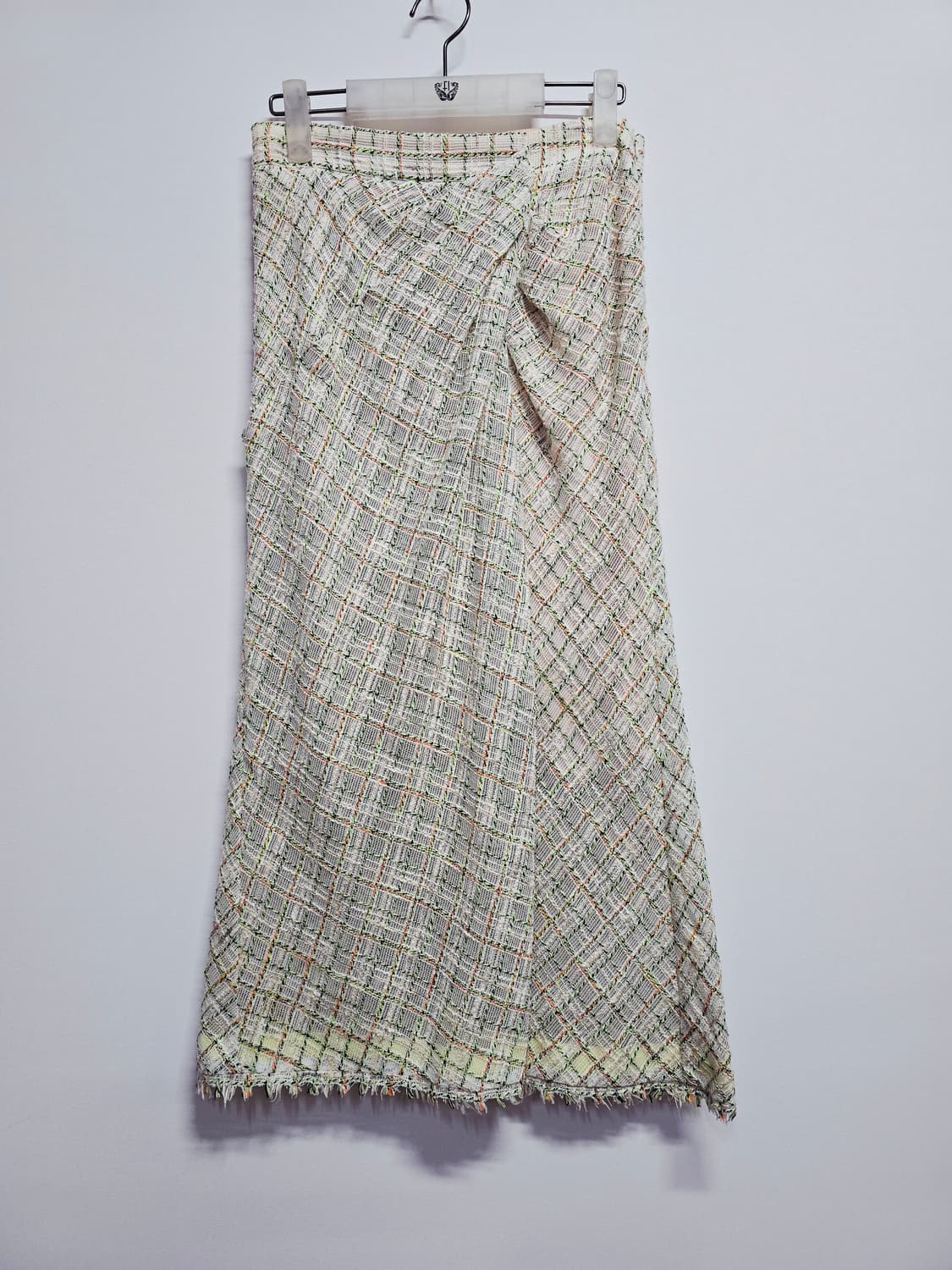 시스템 트위드 랩 스커트 체크 패턴67 상품이미지1