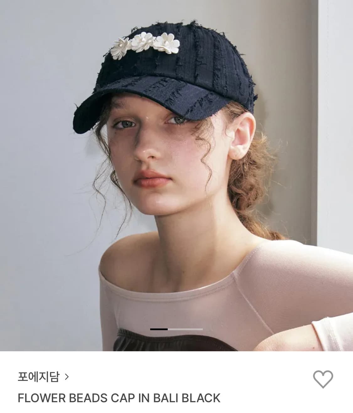 포에지담 플라워 모자 상품이미지1
