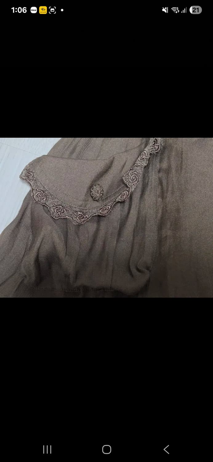 악시즈팜 Axes femme 초코 포켓 레이스 스커트 상품이미지3