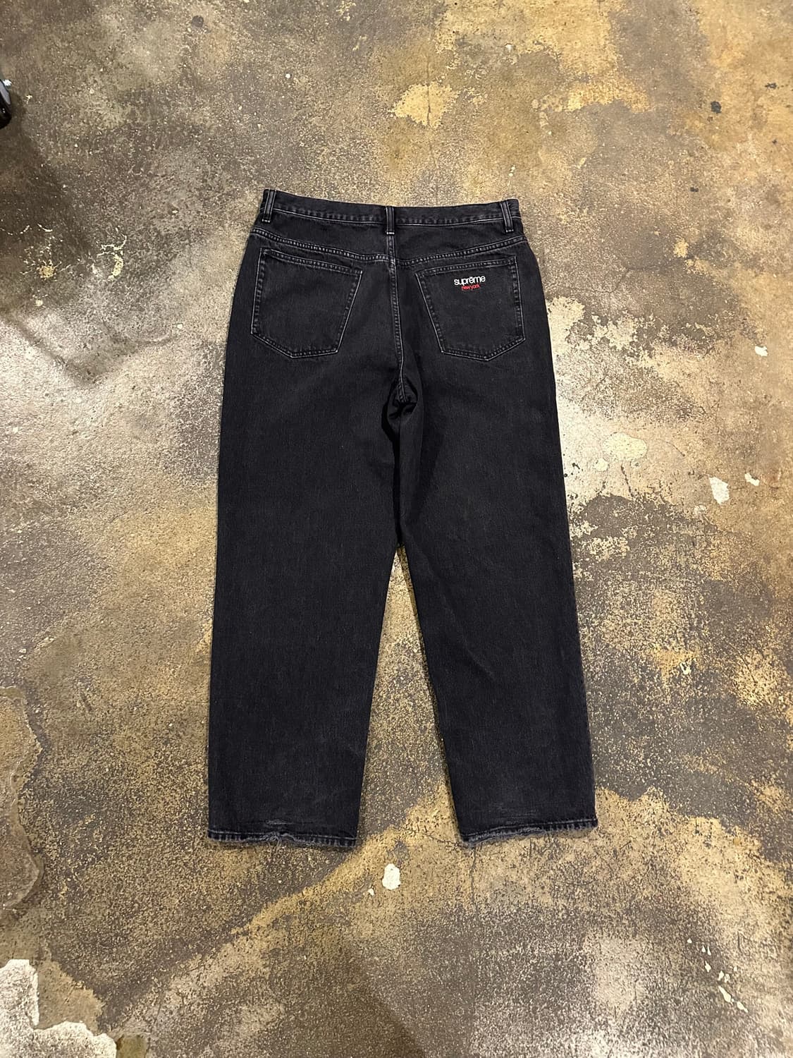 24Fw 슈프림 블랙 데님 배기진  상품이미지2