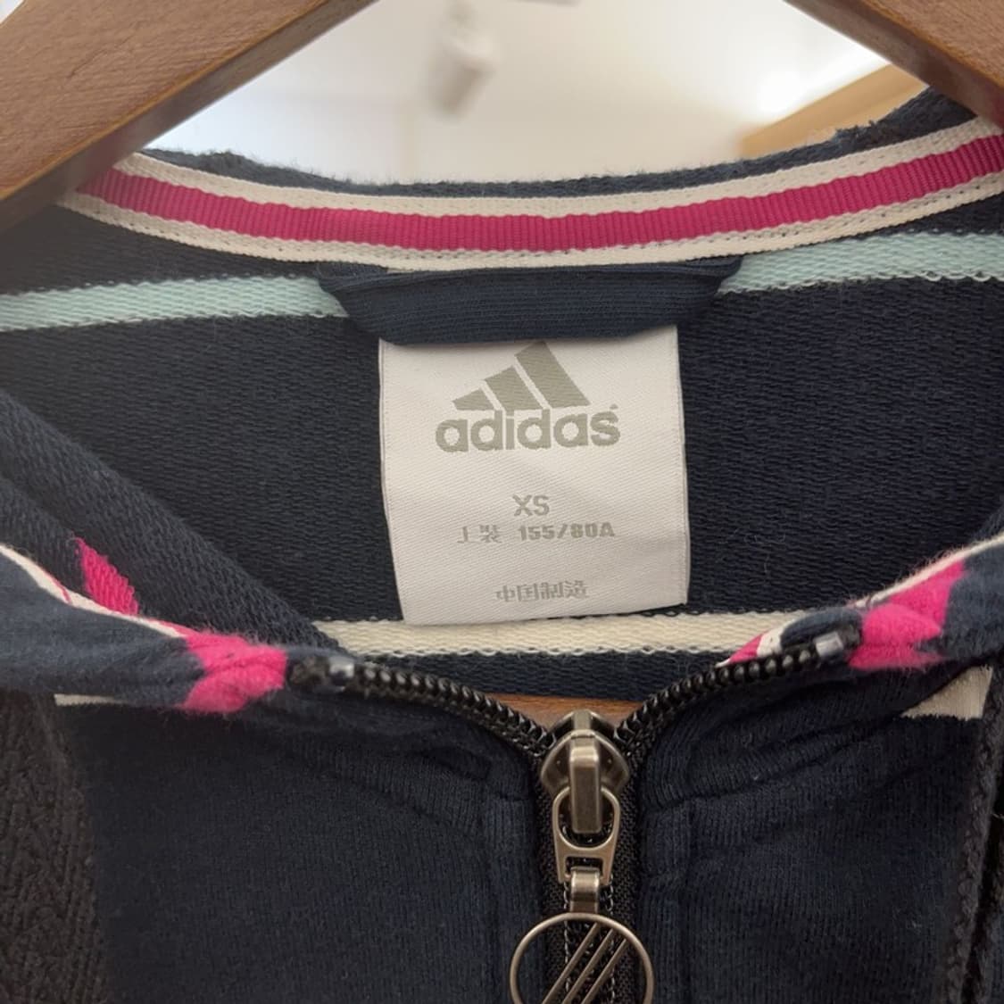 아디다스 자수로고 Y2K 스트라이프 후드집업 85 C06387 상품이미지5