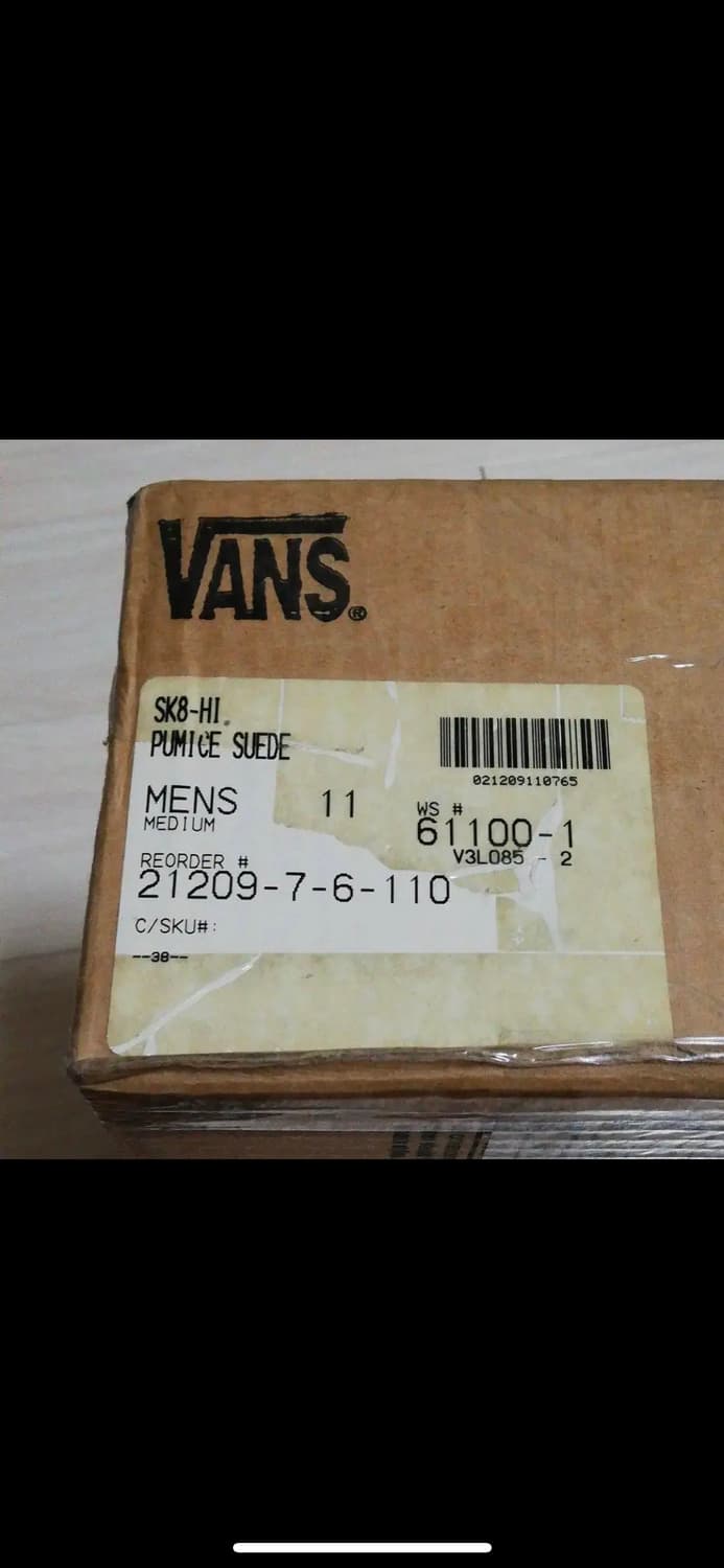 vans sk8 하이탑 usa 데드스탁 극희소 11size 빈티지 반스 상품이미지8