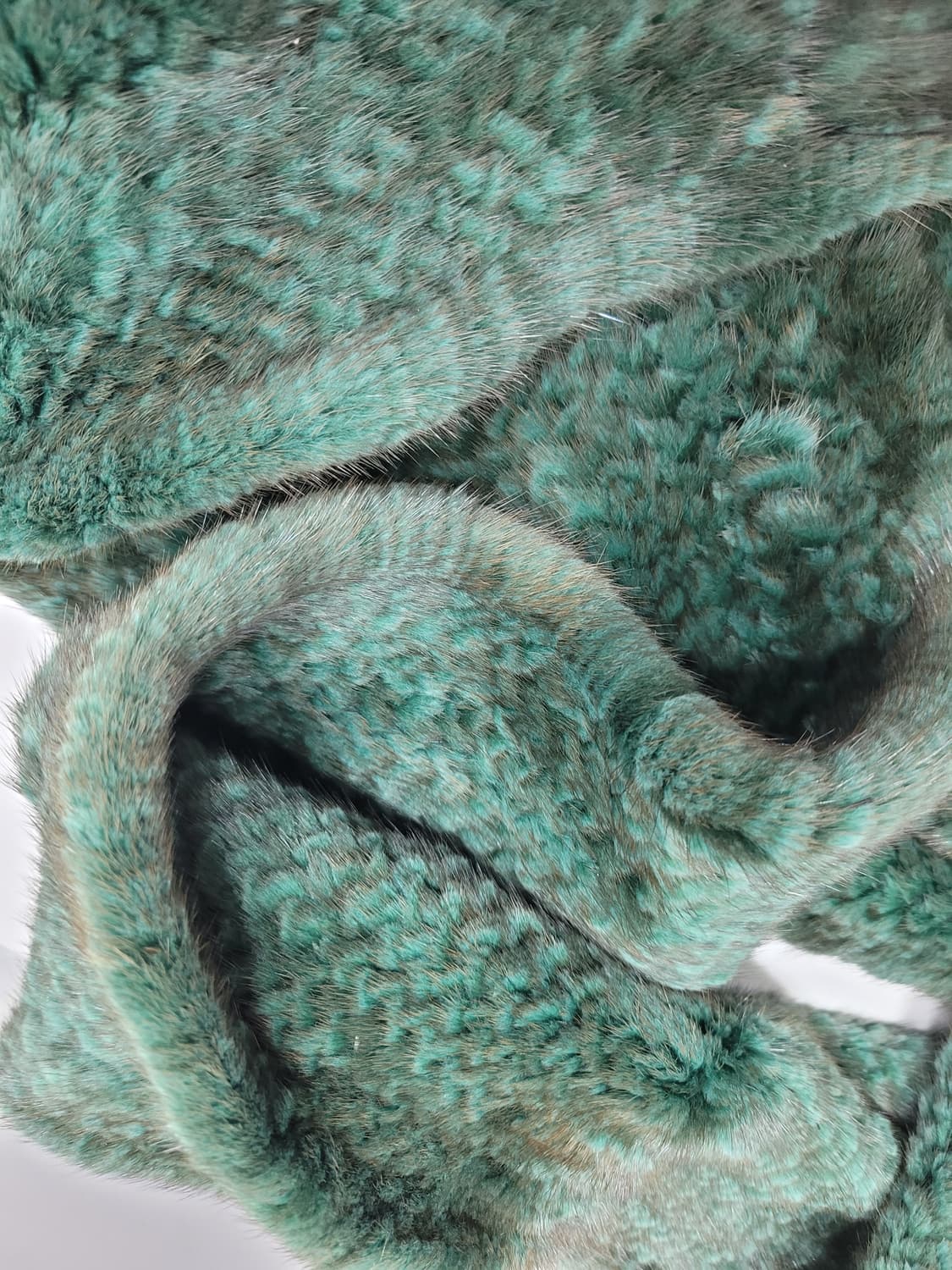 천연 밍크 머플러 / 총장 173 블랙+그린
 상품이미지6