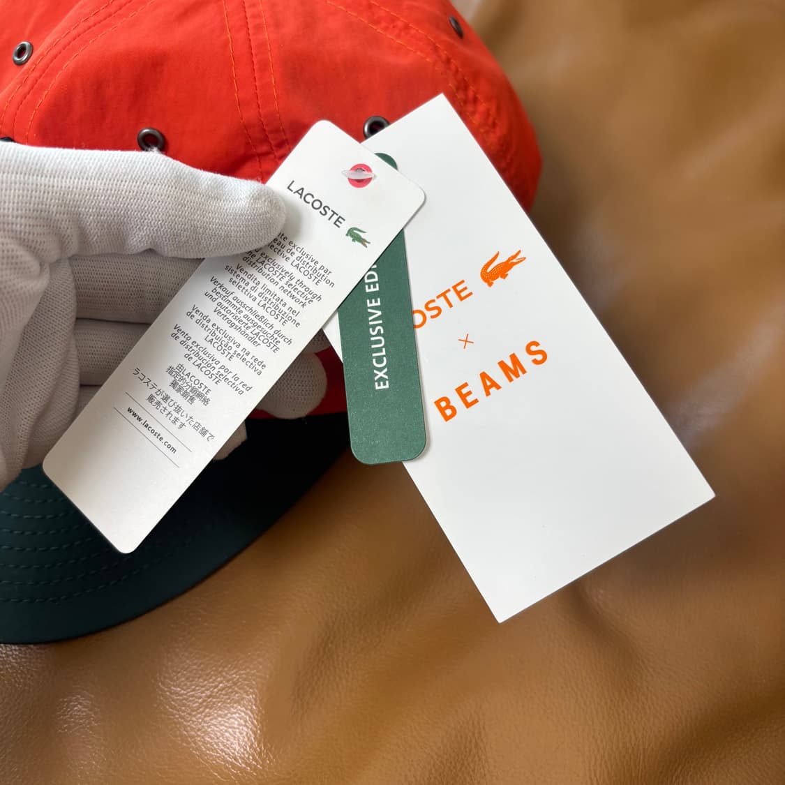 Beams Lacoste 빔스 빔즈 라코스테 6패널 볼캡 모자 요트 클럽 상품이미지9